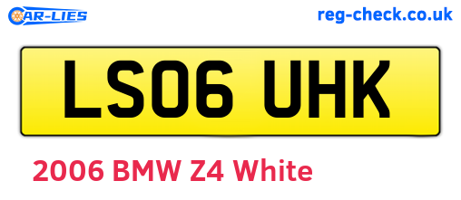 LS06UHK are the vehicle registration plates.