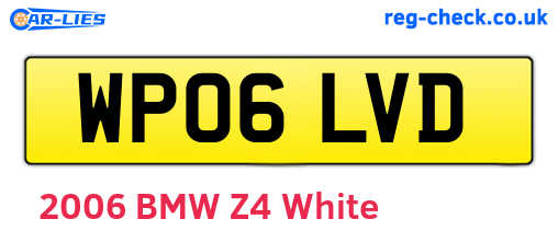 WP06LVD are the vehicle registration plates.