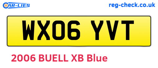 WX06YVT are the vehicle registration plates.