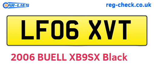 LF06XVT are the vehicle registration plates.