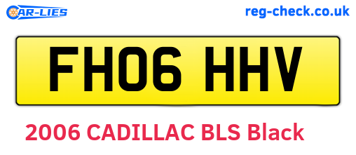 FH06HHV are the vehicle registration plates.