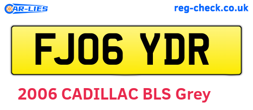 FJ06YDR are the vehicle registration plates.