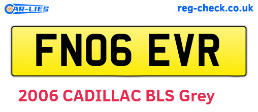 FN06EVR are the vehicle registration plates.