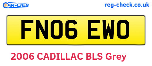 FN06EWO are the vehicle registration plates.