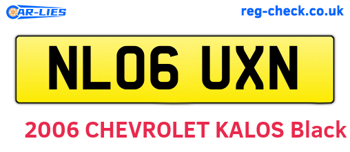 NL06UXN are the vehicle registration plates.