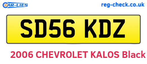 SD56KDZ are the vehicle registration plates.