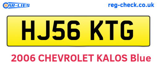 HJ56KTG are the vehicle registration plates.