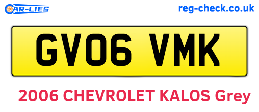 GV06VMK are the vehicle registration plates.