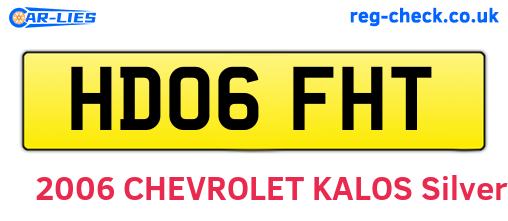 HD06FHT are the vehicle registration plates.