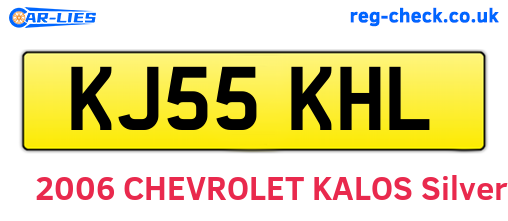 KJ55KHL are the vehicle registration plates.