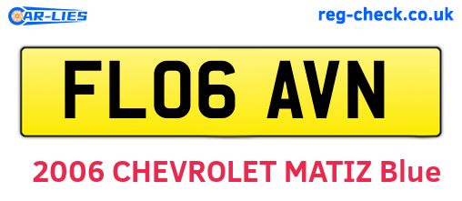FL06AVN are the vehicle registration plates.