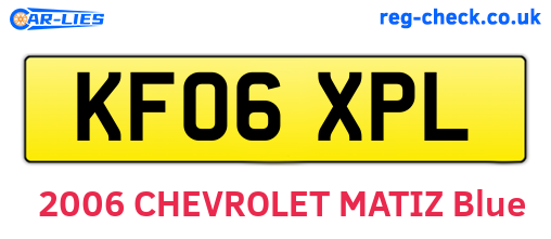 KF06XPL are the vehicle registration plates.