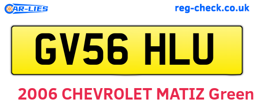 GV56HLU are the vehicle registration plates.