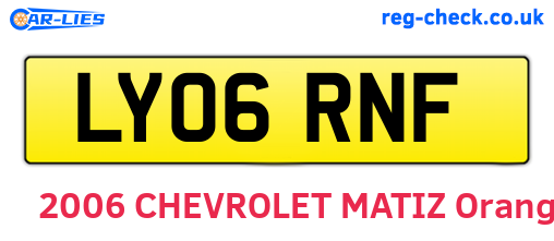 LY06RNF are the vehicle registration plates.