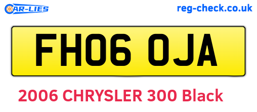 FH06OJA are the vehicle registration plates.