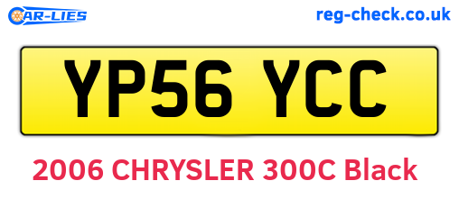 YP56YCC are the vehicle registration plates.