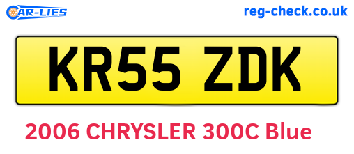 KR55ZDK are the vehicle registration plates.