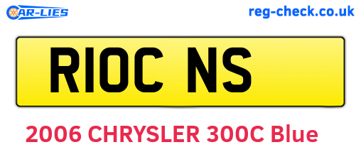 R10CNS are the vehicle registration plates.