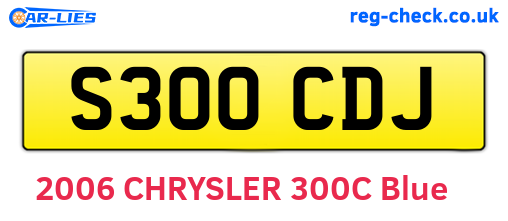 S300CDJ are the vehicle registration plates.