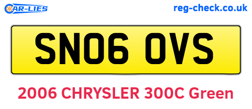 SN06OVS are the vehicle registration plates.