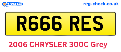 R666RES are the vehicle registration plates.
