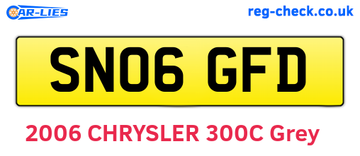 SN06GFD are the vehicle registration plates.
