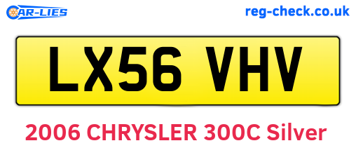 LX56VHV are the vehicle registration plates.