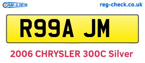 R99AJM are the vehicle registration plates.