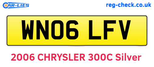 WN06LFV are the vehicle registration plates.