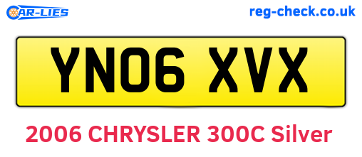 YN06XVX are the vehicle registration plates.