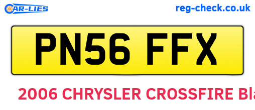 PN56FFX are the vehicle registration plates.