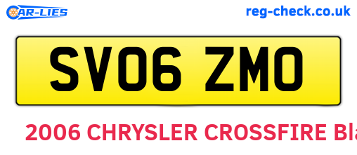 SV06ZMO are the vehicle registration plates.