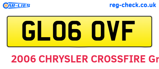 GL06OVF are the vehicle registration plates.