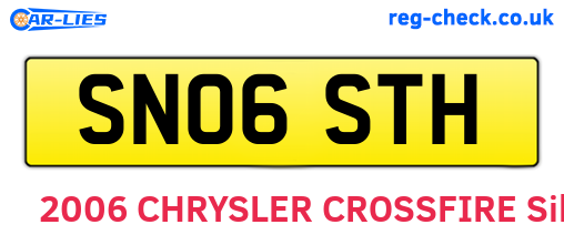 SN06STH are the vehicle registration plates.