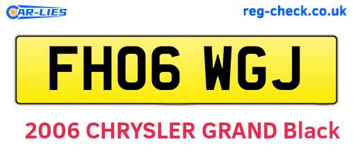 FH06WGJ are the vehicle registration plates.