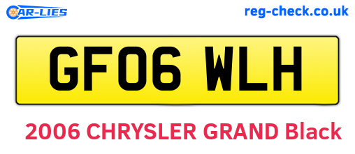 GF06WLH are the vehicle registration plates.