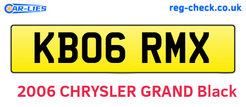 KB06RMX are the vehicle registration plates.
