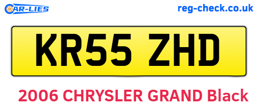 KR55ZHD are the vehicle registration plates.