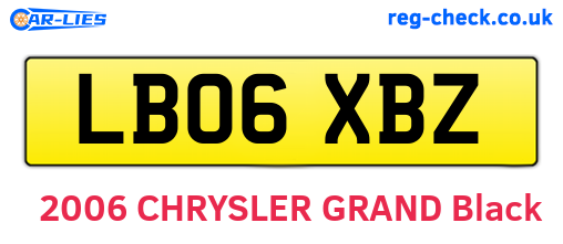 LB06XBZ are the vehicle registration plates.