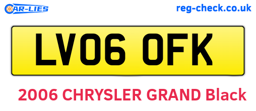 LV06OFK are the vehicle registration plates.