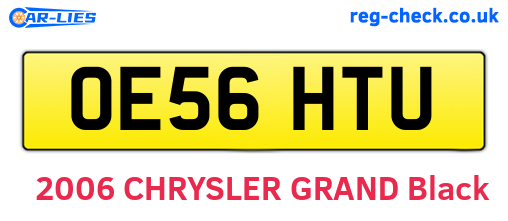 OE56HTU are the vehicle registration plates.