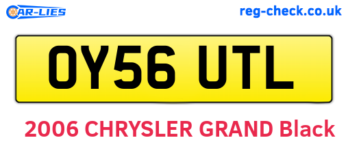 OY56UTL are the vehicle registration plates.