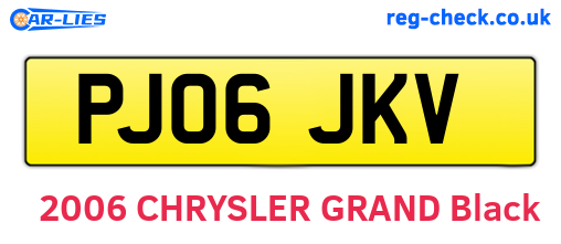 PJ06JKV are the vehicle registration plates.