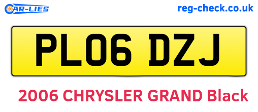 PL06DZJ are the vehicle registration plates.