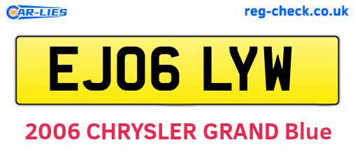 EJ06LYW are the vehicle registration plates.