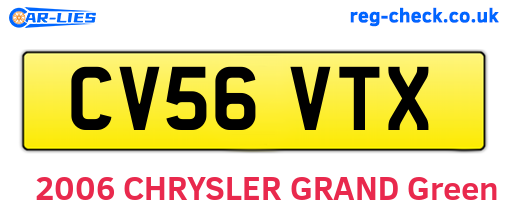 CV56VTX are the vehicle registration plates.