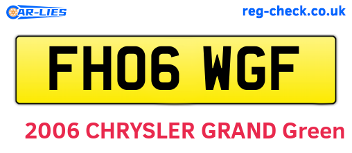 FH06WGF are the vehicle registration plates.