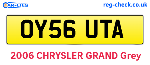 OY56UTA are the vehicle registration plates.