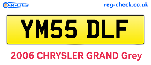 YM55DLF are the vehicle registration plates.