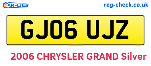 GJ06UJZ are the vehicle registration plates.